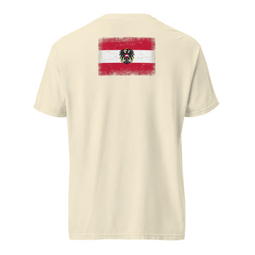 Austria Flag Tee | Back Print | Unisex | Heavyweight Cotton