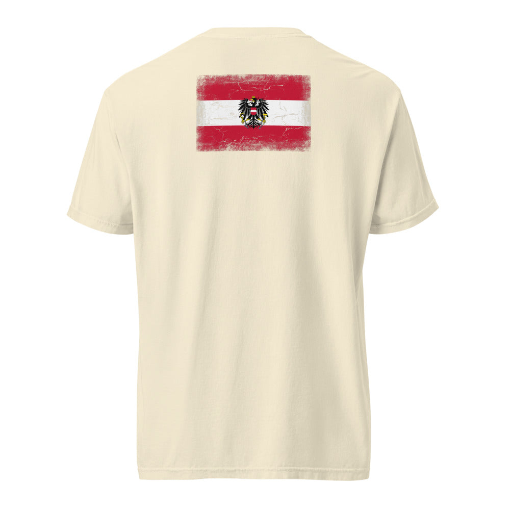 Austria Flag Tee — Back — Ivory