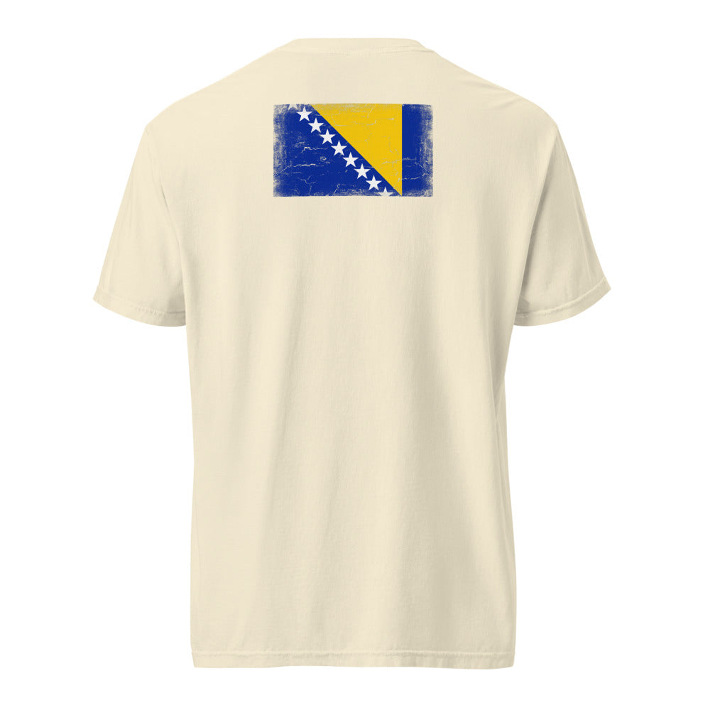 Bosnia and Herzegovina Flag Tee — Back — Ivory