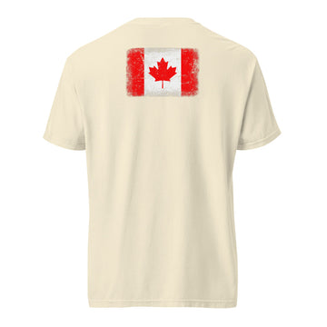Canada Flag Tee | Back Print | Unisex | Heavyweight Cotton