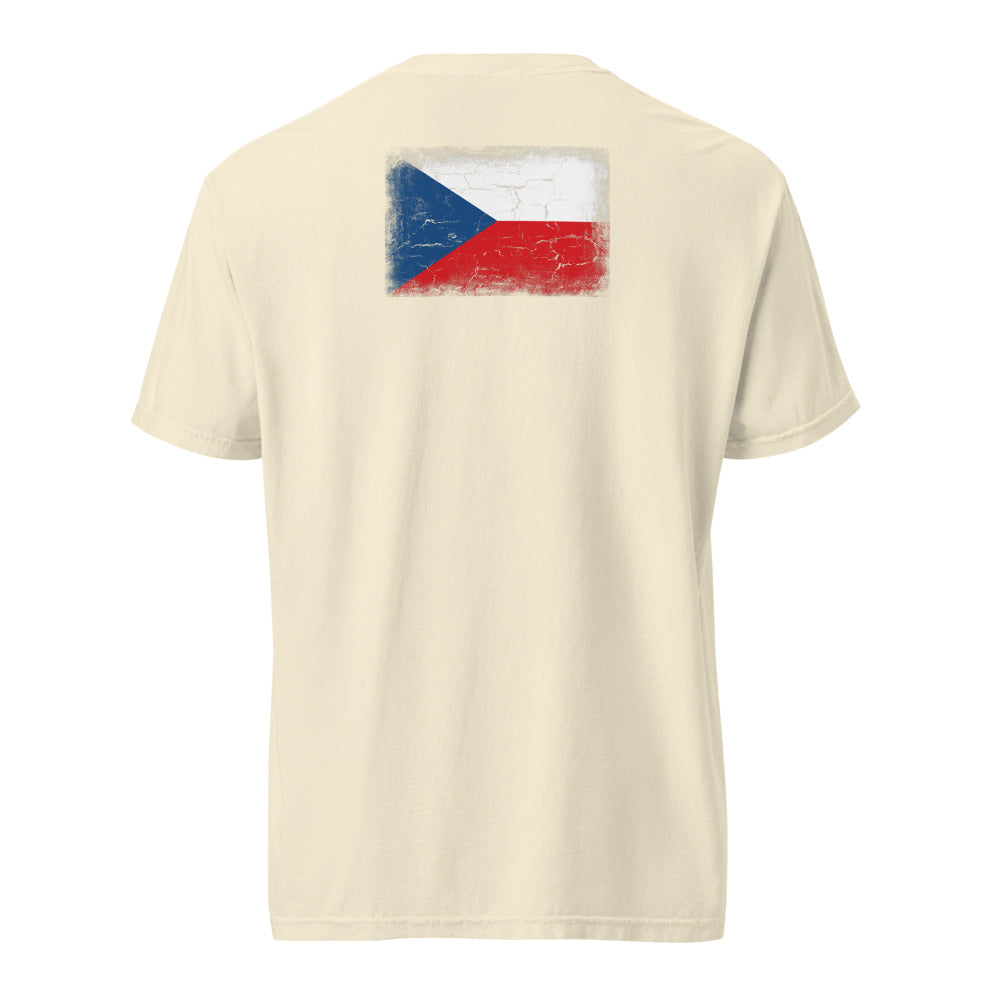 Czechia Flag Tee — Back — Ivory