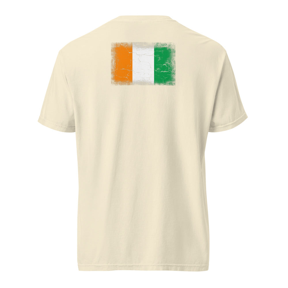 Côte d'Ivoire Flag Tee — Back — Ivory
