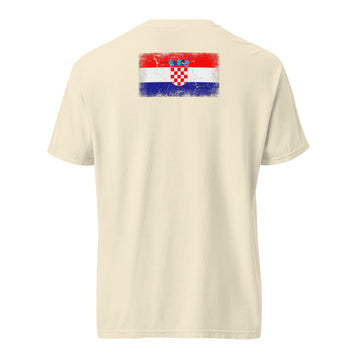 Croatia Flag Tee | Back Print | Unisex | Heavyweight Cotton