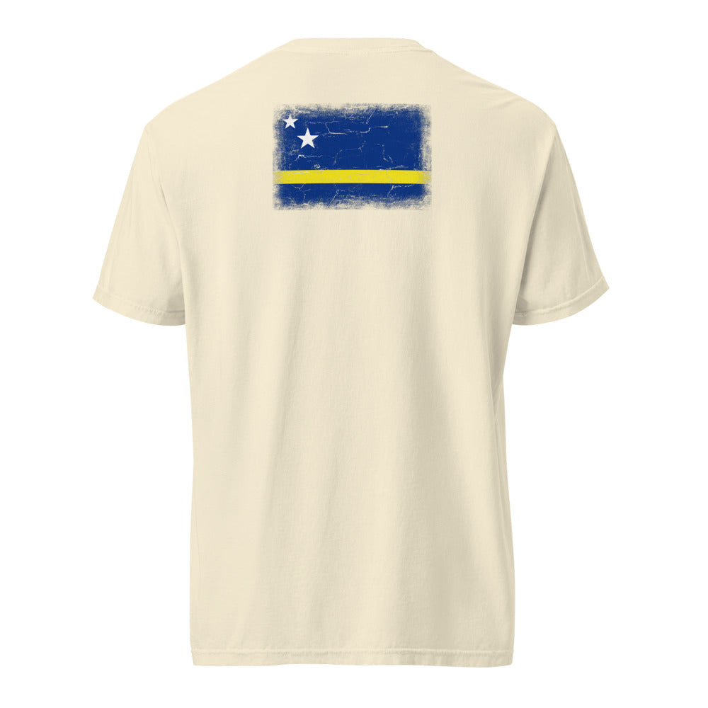 Curacao Flag Tee — Back — Ivory