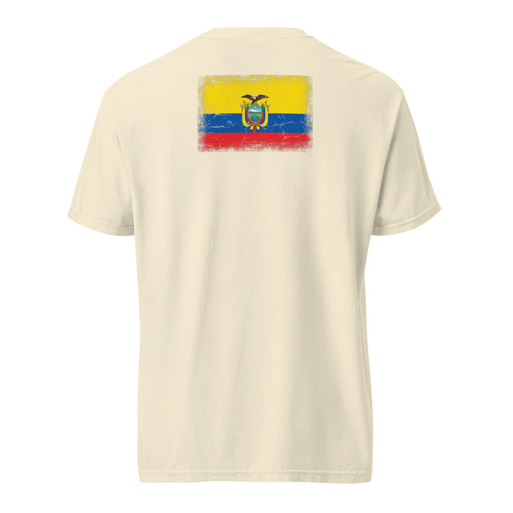 Ecuador Flag Tee — Back — Ivory