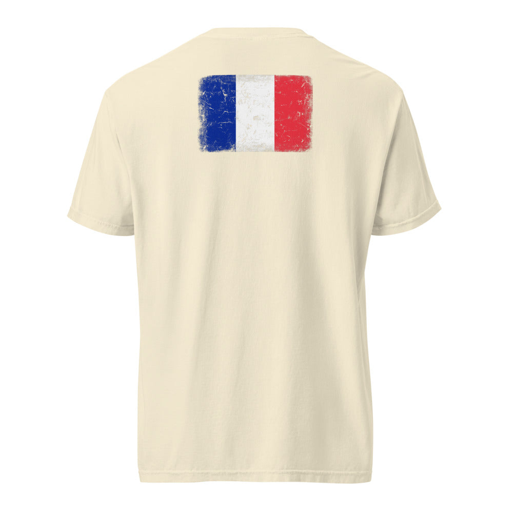 France Flag Tee — Back — Ivory