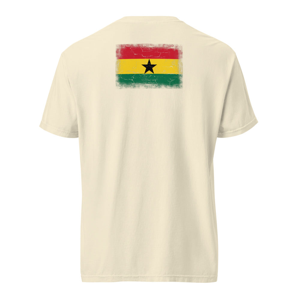 Ghana Flag Tee — Back — Ivory