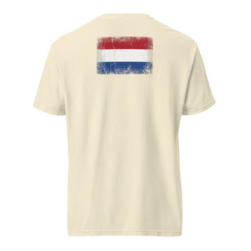 Netherlands Flag Tee | Back Print | Unisex | Heavyweight Cotton