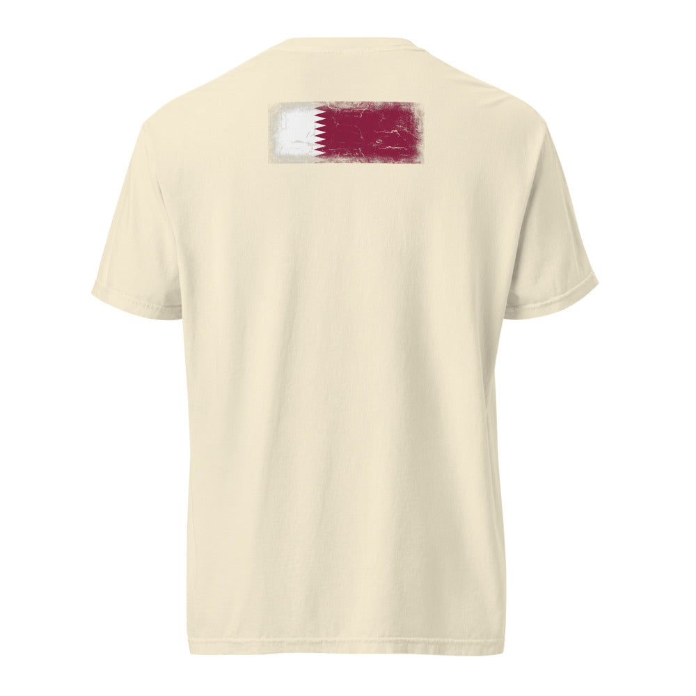 Qatar Flag Tee — Back — Ivory