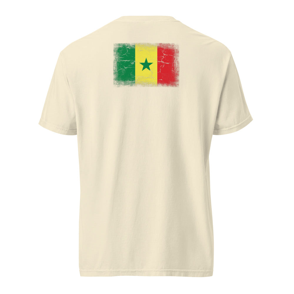 Senegal Flag Tee — Back — Ivory