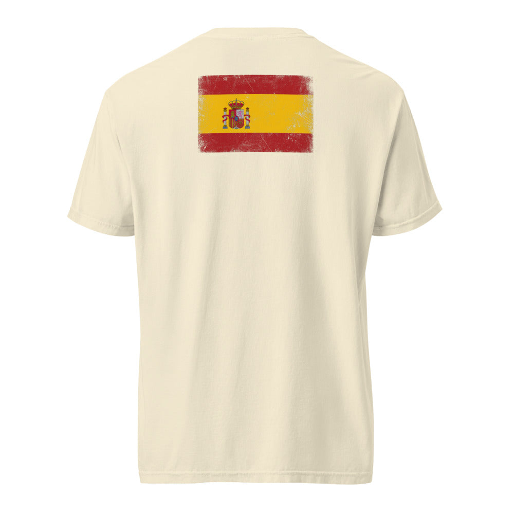 Spain Flag Tee — Back — Ivory
