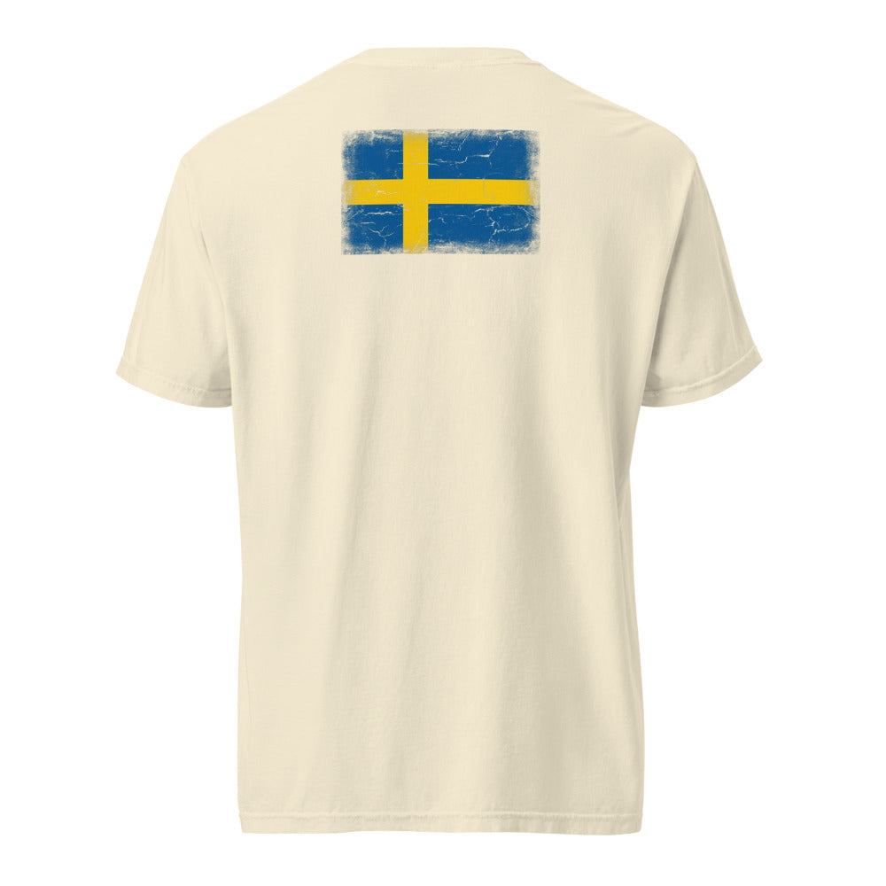 Sweden Flag Tee — Back — Ivory