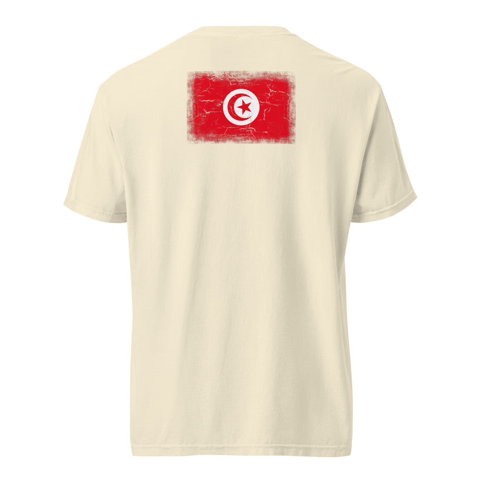 Tunisia Flag Tee — Back — Ivory