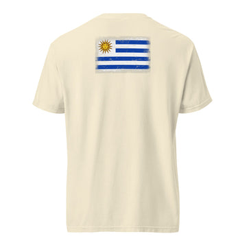 Uruguay Flag Tee | Back Print | Unisex | Heavyweight Cotton