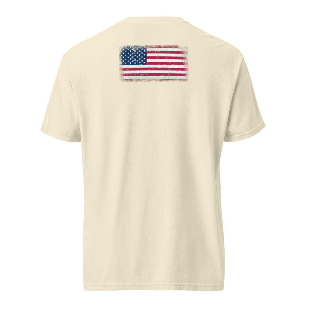 USA Flag Tee — Back — Ivory