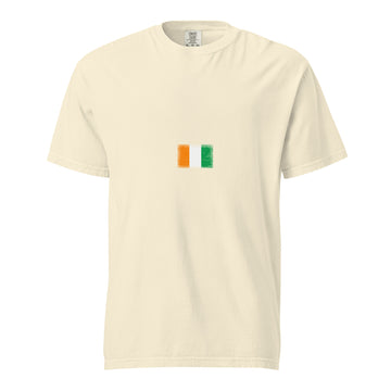 Côte d'Ivoire Flag Tee | Minimal | Unisex | Heavyweight Cotton