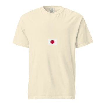 Japan Flag Tee | Minimal | Unisex | Heavyweight Cotton