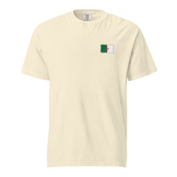 Algeria Flag Tee | Front | Unisex | Heavyweight Cotton