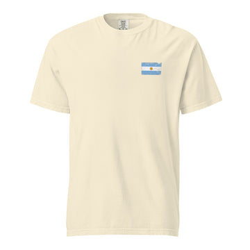 Argentina Flag Tee | Front | Unisex | Heavyweight Cotton