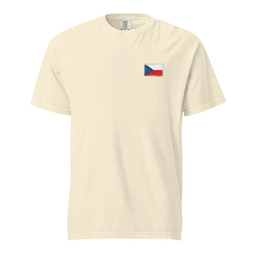 Czechia Flag Tee | Front | Unisex | Heavyweight Cotton