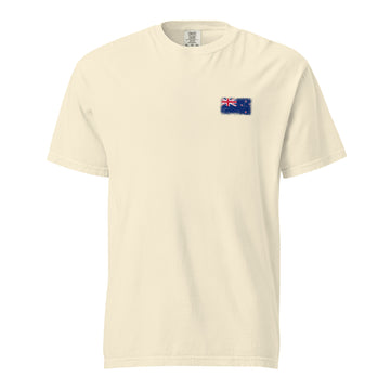 New Zealand Flag Tee | Front | Unisex | Heavyweight Cotton