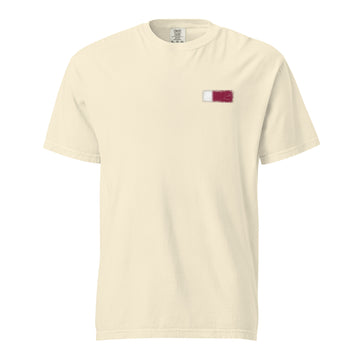 Qatar Flag Tee | Front | Unisex | Heavyweight Cotton