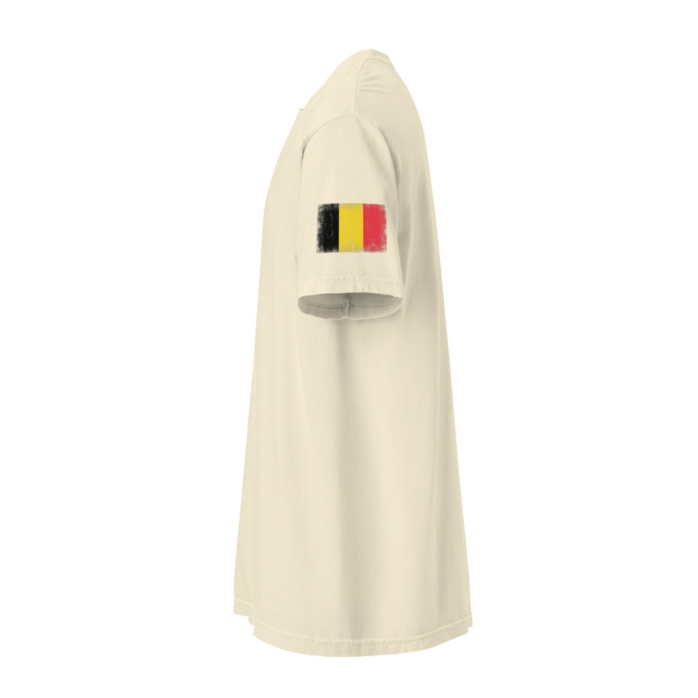 Belgium Flag Tee — Sleeve — Ivory