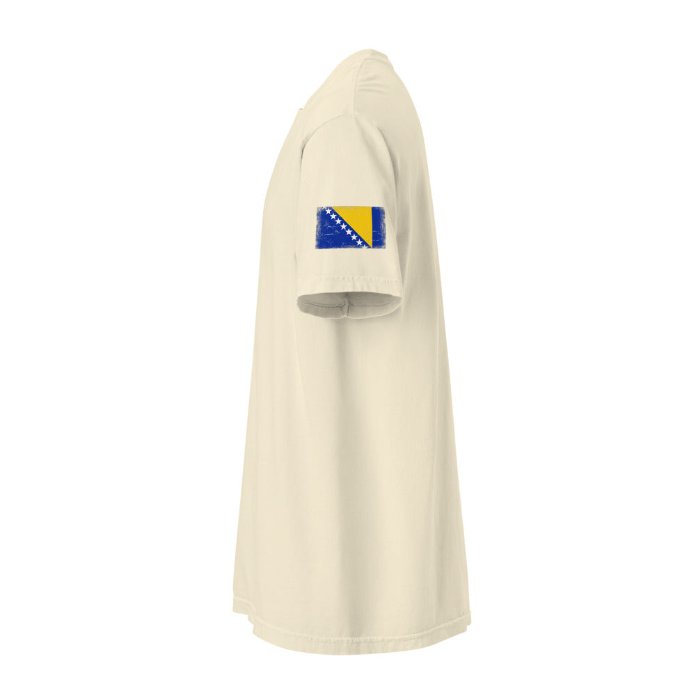 Bosnia and Herzegovina Flag Tee — Sleeve — Ivory