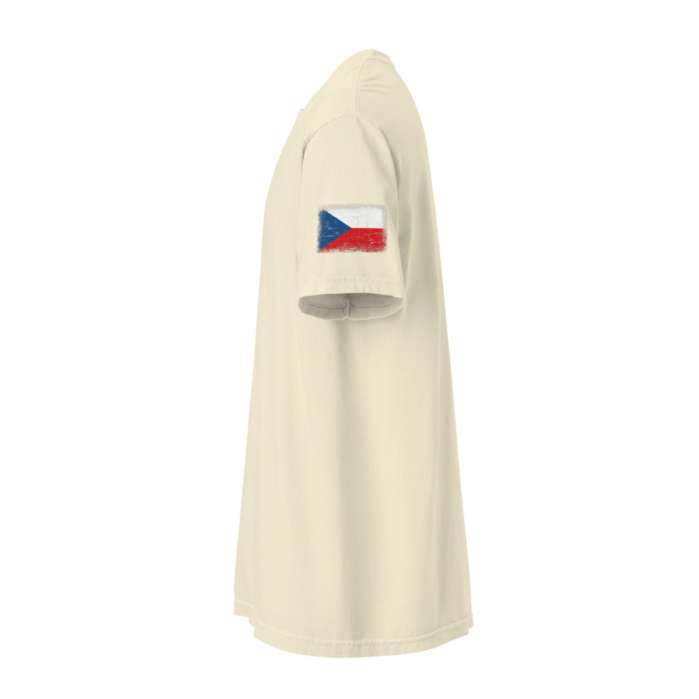 Czechia Flag Tee — Sleeve — Ivory