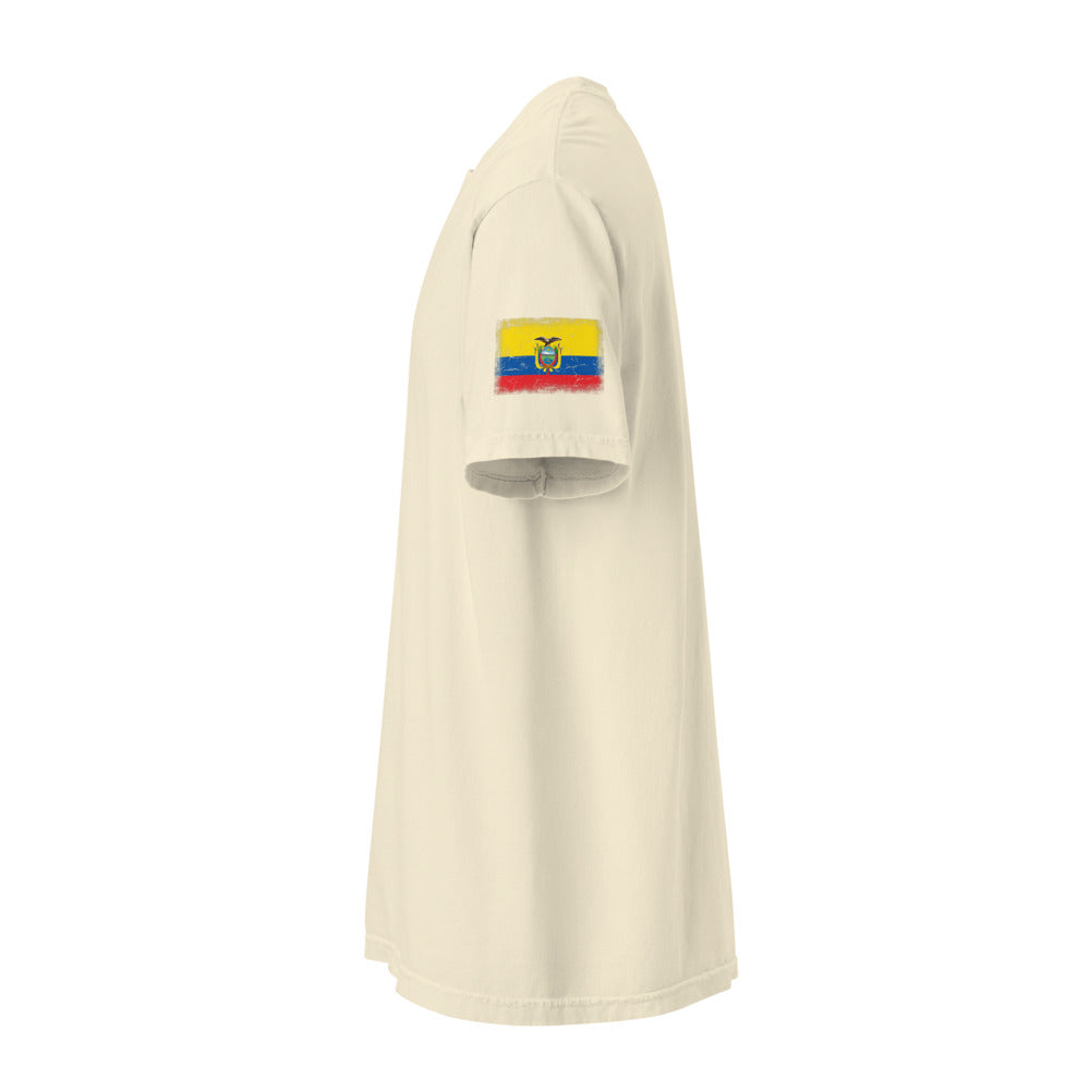 Ecuador Flag Tee — Sleeve — Ivory