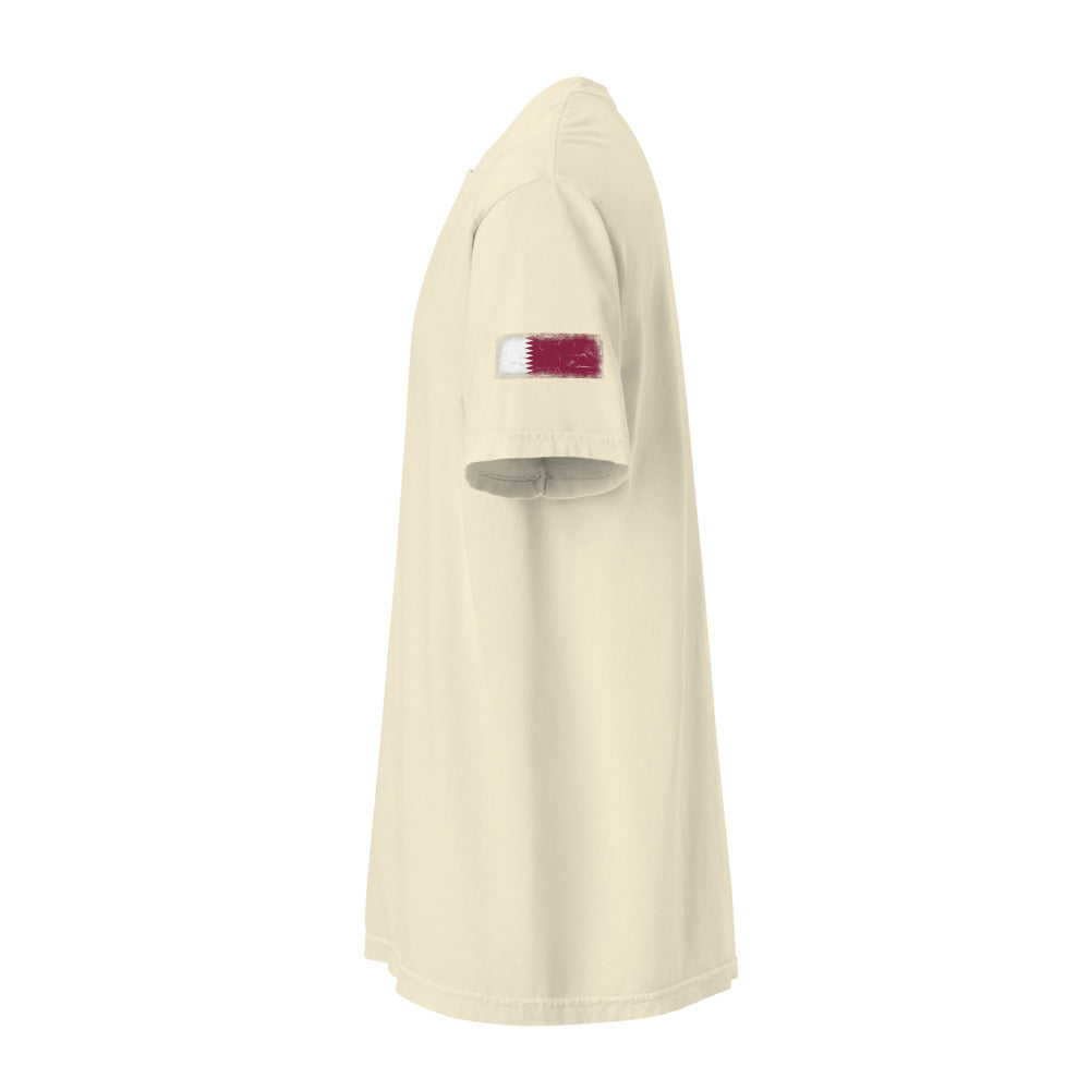 Qatar Flag Tee — Sleeve — Ivory