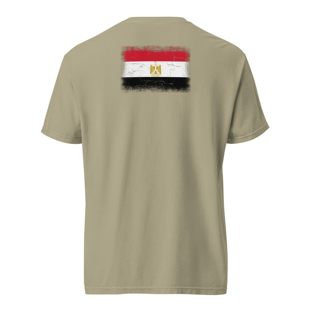 Egypt Flag Tee — Back — Khaki