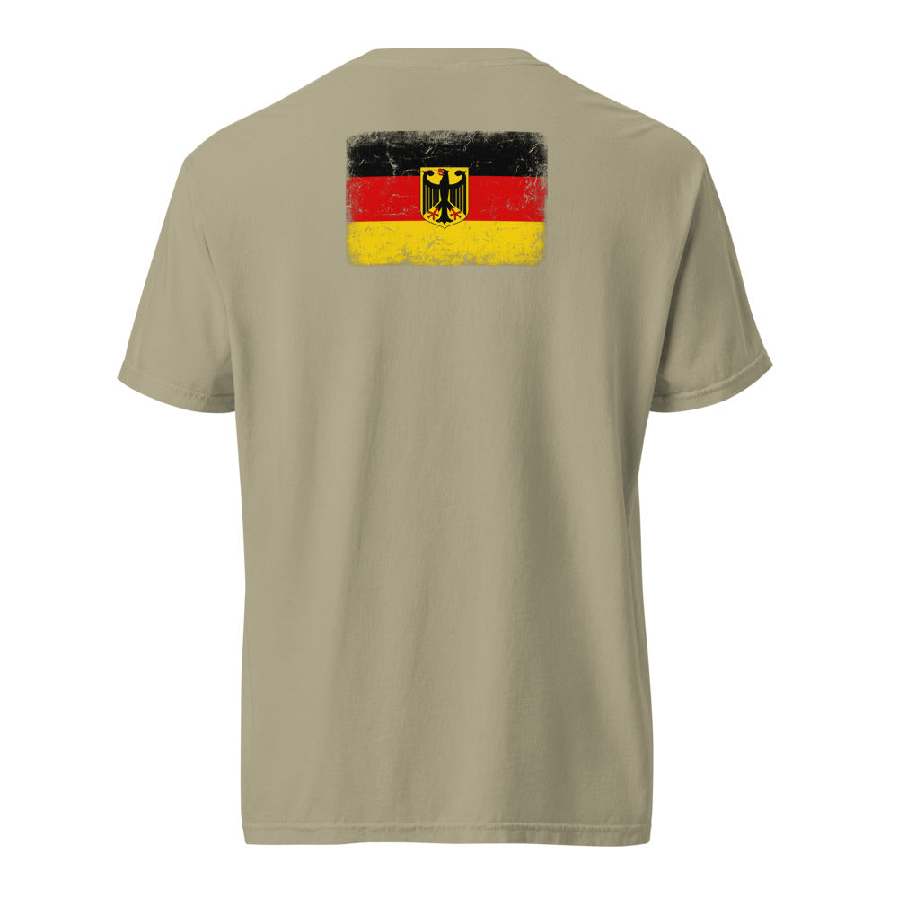 Germany Flag Tee — Back — Khaki