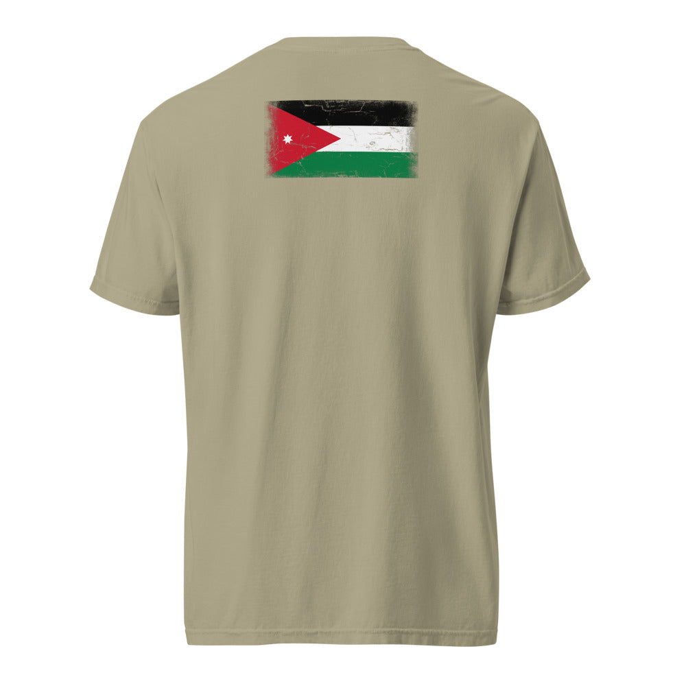 Jordan Flag Tee — Back — Khaki