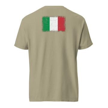 Italy Flag Tee | Back Print | Unisex | Heavyweight Cotton