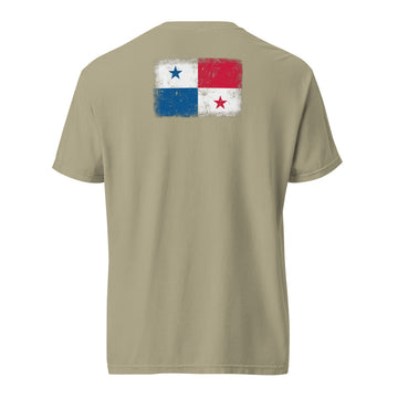 Panama Flag Tee | Back Print | Unisex | Heavyweight Cotton