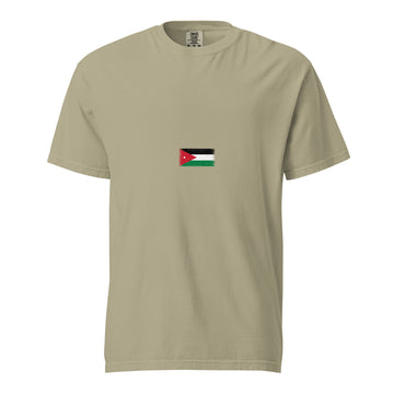 Jordan Flag Tee | Minimal | Unisex | Heavyweight Cotton