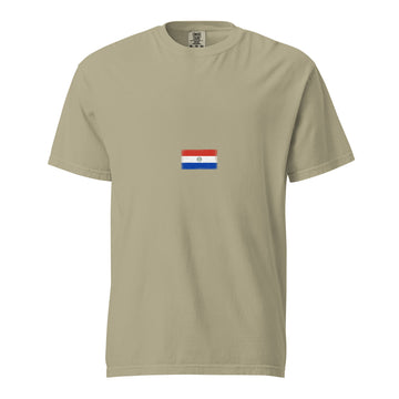 Paraguay Flag Tee | Minimal | Unisex | Heavyweight Cotton