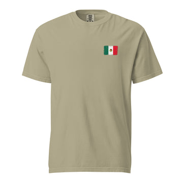 Mexico Flag Tee | Front | Unisex | Heavyweight Cotton