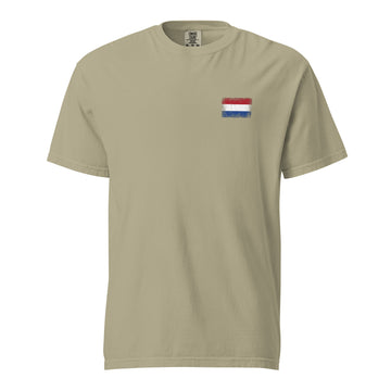 Netherlands Flag Tee | Front | Unisex | Heavyweight Cotton