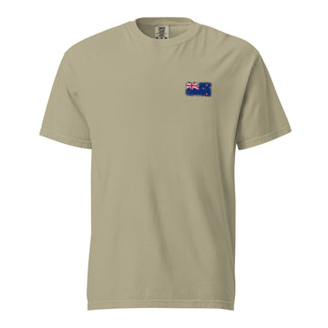 New Zealand Flag Tee | Front | Unisex | Heavyweight Cotton