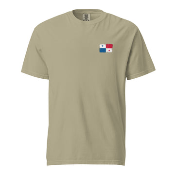Panama Flag Tee | Front | Unisex | Heavyweight Cotton