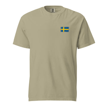 Sweden Flag Tee | Front | Unisex | Heavyweight Cotton