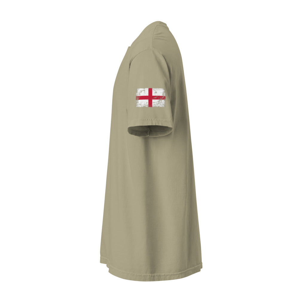 England Flag Tee — Sleeve — Khaki