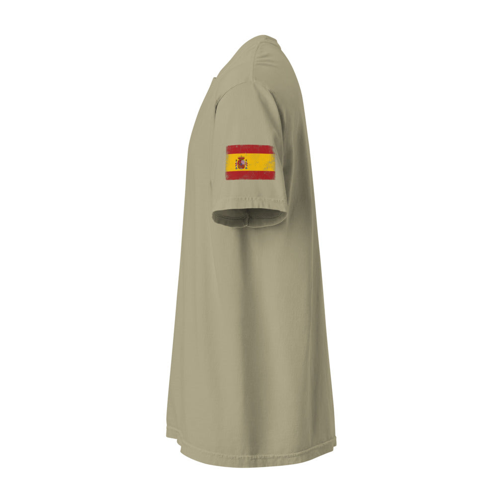 Spain Flag Tee — Sleeve — Khaki