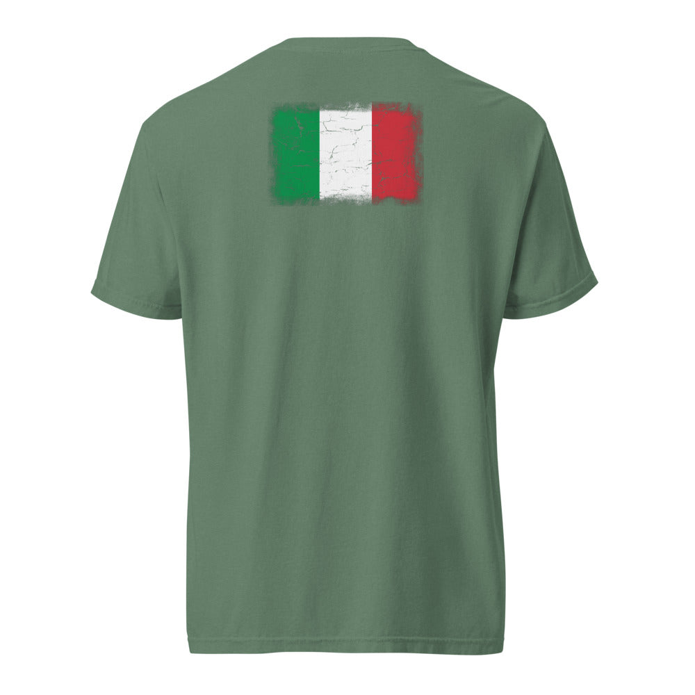 Italy Flag Tee — Back — Light Green