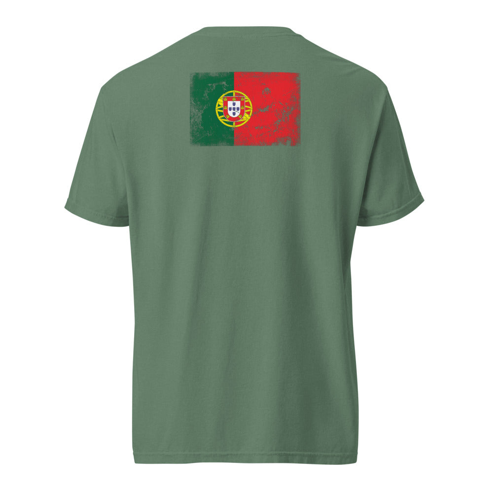 Portugal Flag Tee — Back — Light Green