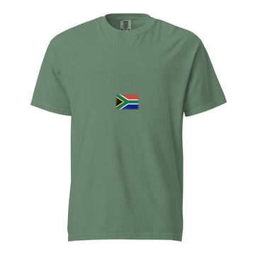 South Africa Flag Tee | Minimal | Unisex | Heavyweight Cotton