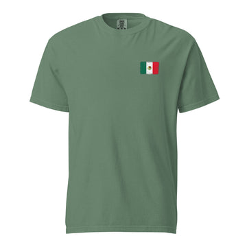 Mexico Flag Tee | Front | Unisex | Heavyweight Cotton