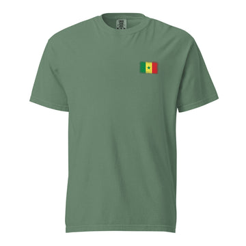 Senegal Flag Tee | Front | Unisex | Heavyweight Cotton